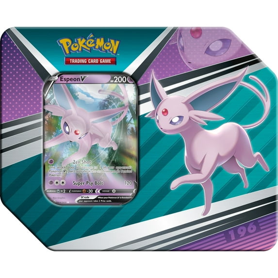 Pokemon Trading Card Games 2022 Spring V Heroes Espeon V Tin - 5 Pokemon TCG booster packs