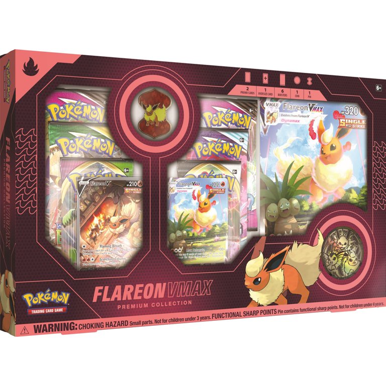 pokemon trading card game flareon TCG: Scarlet & Violet Prismatic Evolutions Mini Tin Ultra Rare Card Type Pokemon Generations Radiant Collection Flareon-EX