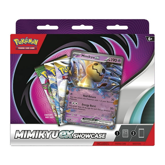 Pokemon Trading Card Games Mimikyu EX Showcase Box - 3 Pokemon TCG booster packs
