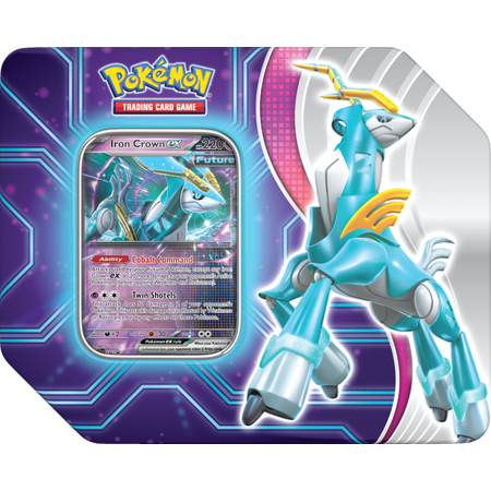 Pokemon Trading Card Games Paradox Destinies Tin - Iron Crown Ex