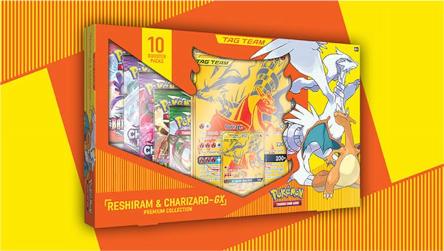 Pokemon cheapest Reshiram & Charizard GX Premium Collection (Walmart Exclusive)