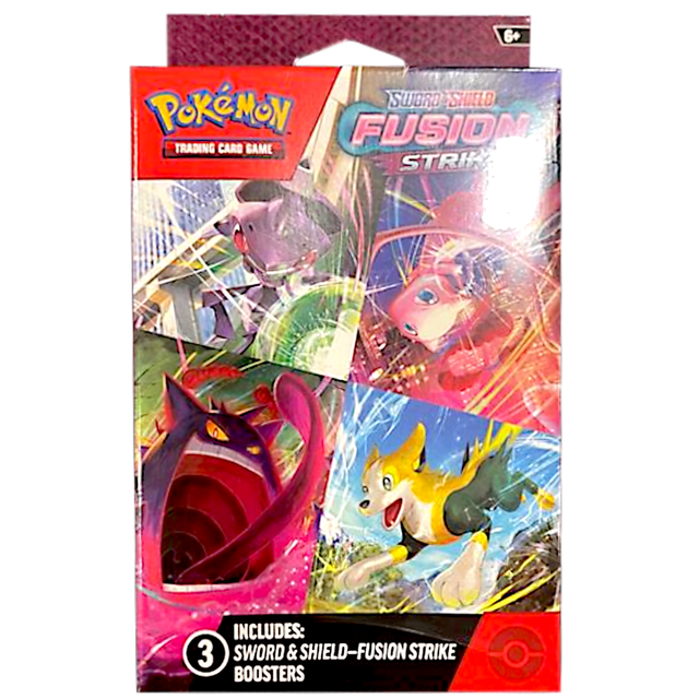Pokemon Trading Card Games SAS8 Fusion Strike 3Pk Hanger Box