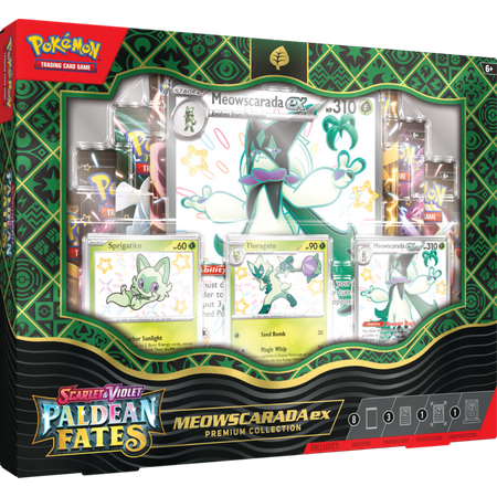 Pokemon Trading Card Games SV4.5 Paldean Fates Meowscada EX Premium Collection