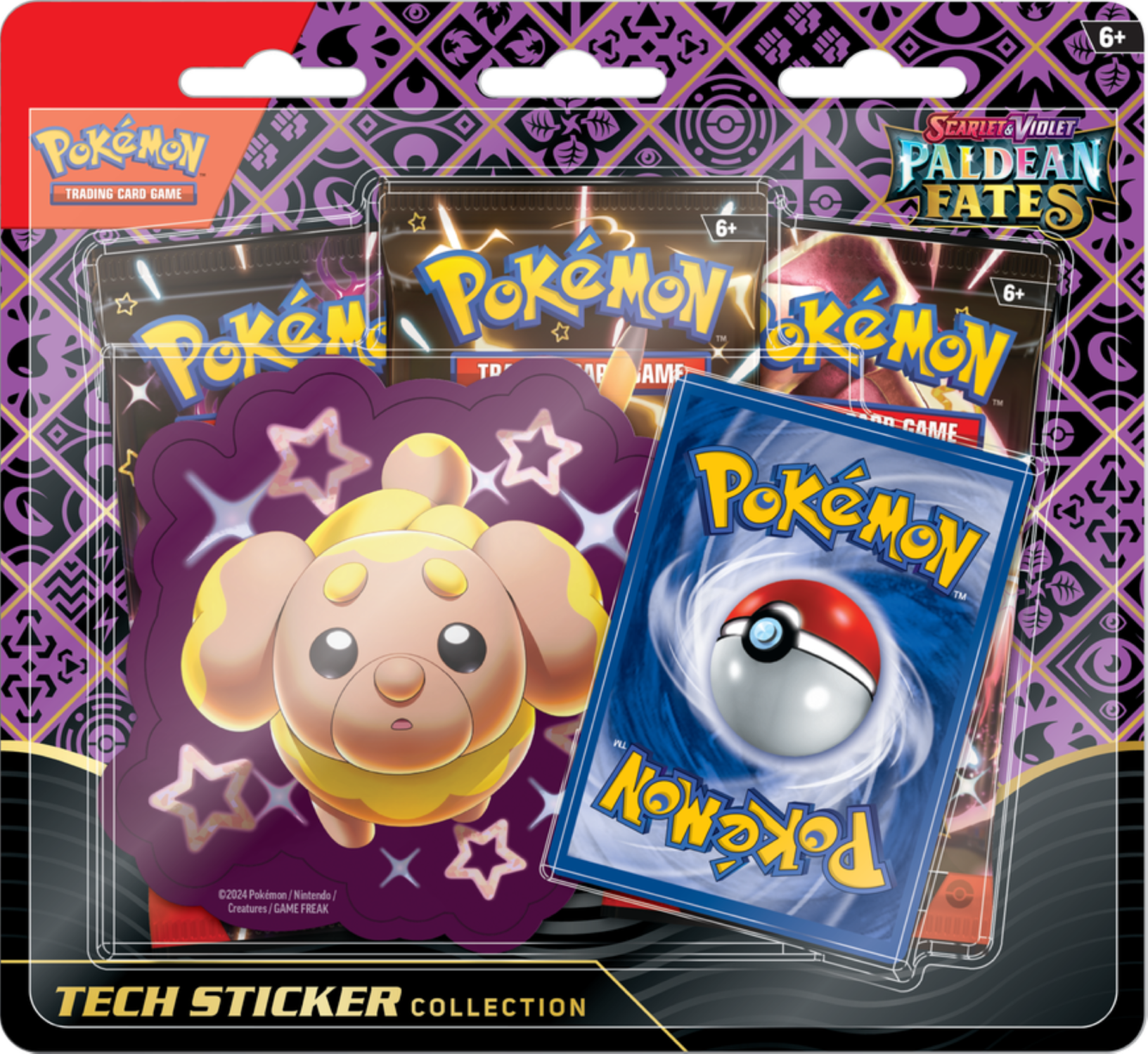 Pokemon Trading Card Games SV4.5 Paldean Fates Tech Sticker Collection  Fidough - Walmart.com