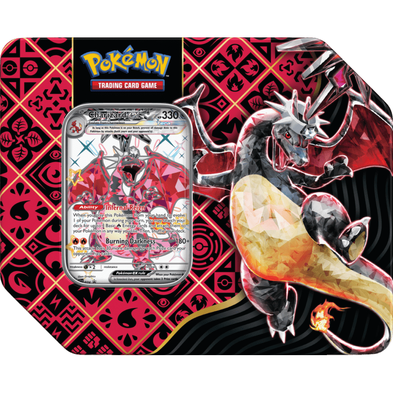 Pokemon Trading Card Games SV4.5 Paldean Fates Tin Charizard