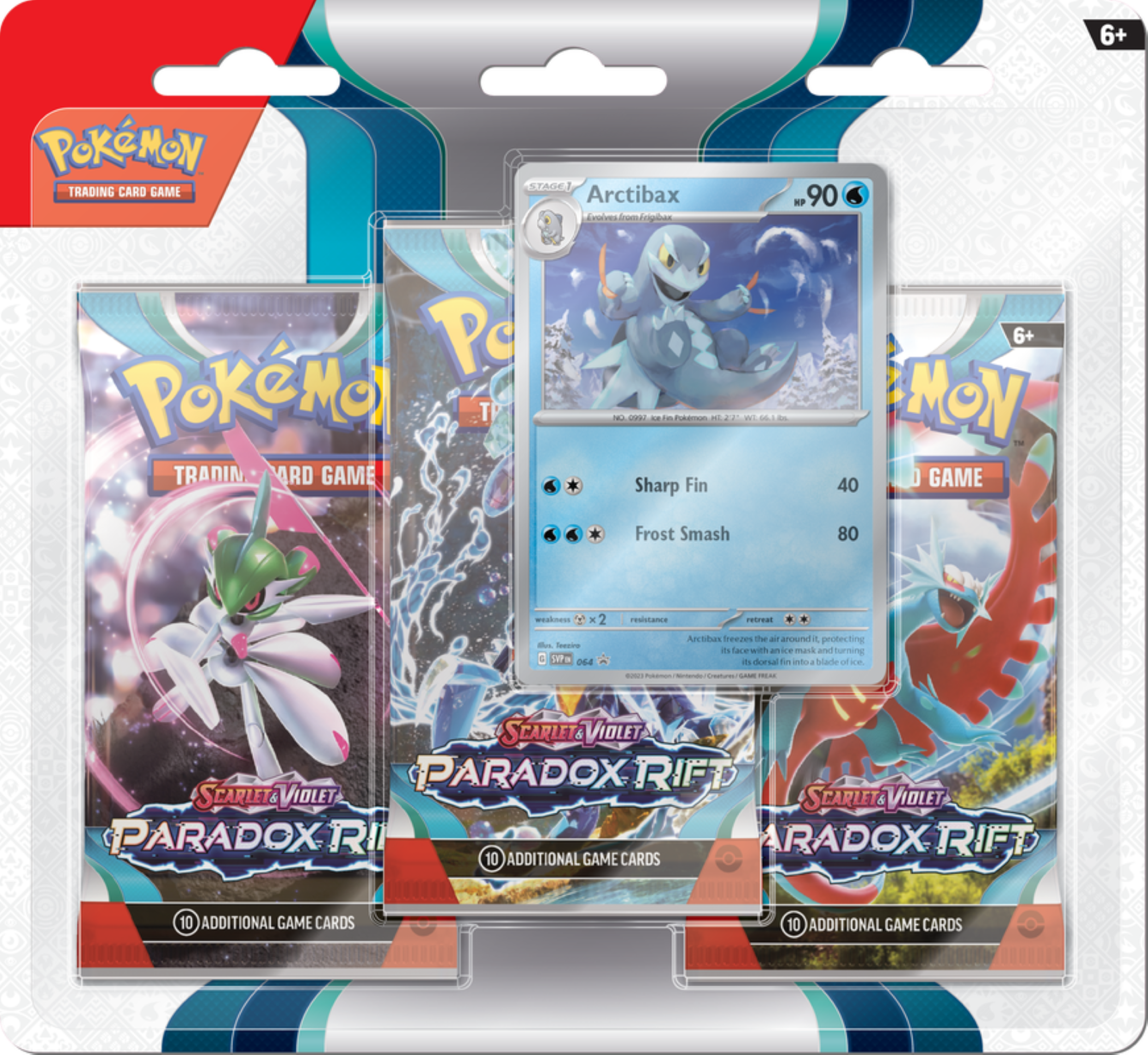 ポケウォーカー　他セット TCG Pokemon SV4 Paradox Rift Arctibax - 3PK Blister with 3 Booster