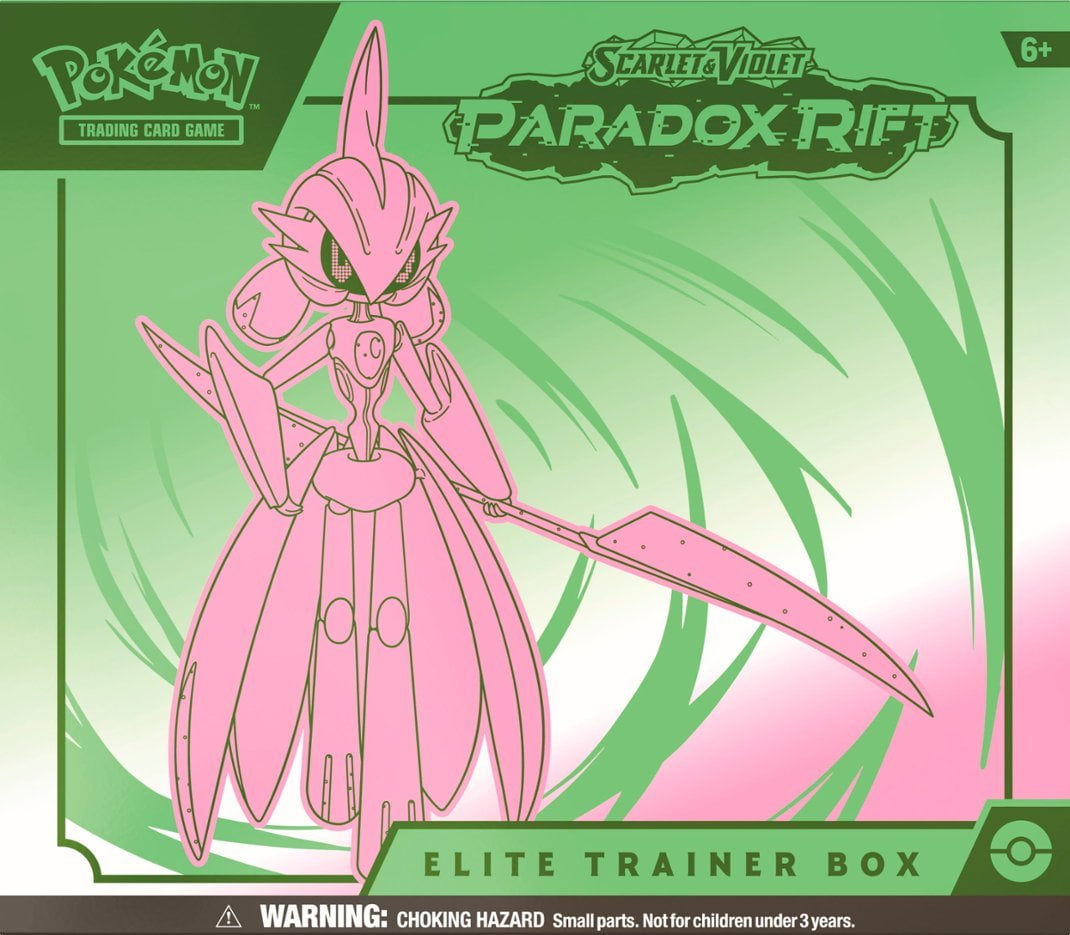 Pokemon Trading Card Games SV4 Paradox Shift Elite Trainer Box - Iron Bundle