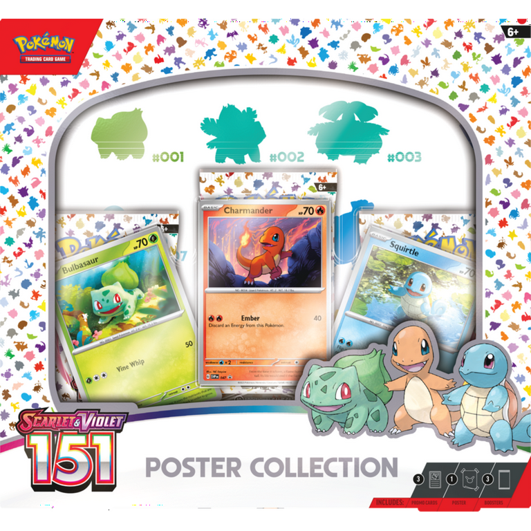 Pokemon Trading Card Games Scarlet & Violet 3.5 151 Poster Collection Box -  3 Pokemon TCG: Scarlet & Violet—151 booster packs