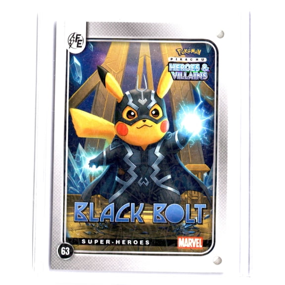 Pokemon Trading Card MARVEL/DC Pikachu Black Bolt PRIZM #63 2025