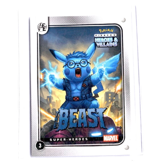 Pokemon Trading Card MARVEL/DC Pikachu The Beast PRIZM #3 2025
