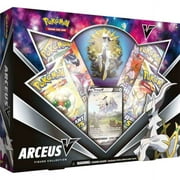 Pokemon Trading Cards Arceus V Figure Collection - 4 Booster Packs, Cosmic Eclipse & Brilliant Stars, plus Promo
