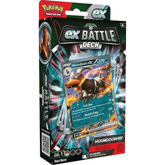 Pokemon Trading Cards - EX Battle Decks - HOUNDOOM EX (60-Card Deck, Deck Box, Coin & More)