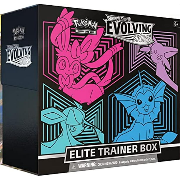 Pokémon EVOLVING SKIES Elite Trainer Box Pokemon Trading Cards: Evolving Skies Elite Trainer Box with