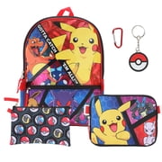 Pokemon Trainer Gotta Catch Em All Youth 5-Piece Backpack Set