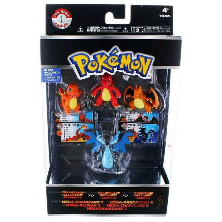 Pokemon Trainers Choice 4-Figure Gift Pack Charmander Charmeleon Charizard  and Mega Charizard X
