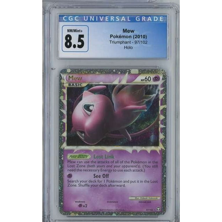 Pokemon Triumphant Mew Graded Card (CGC 8.5) Pokemon Triumphant Mew Graded Card (CGC 8.5)