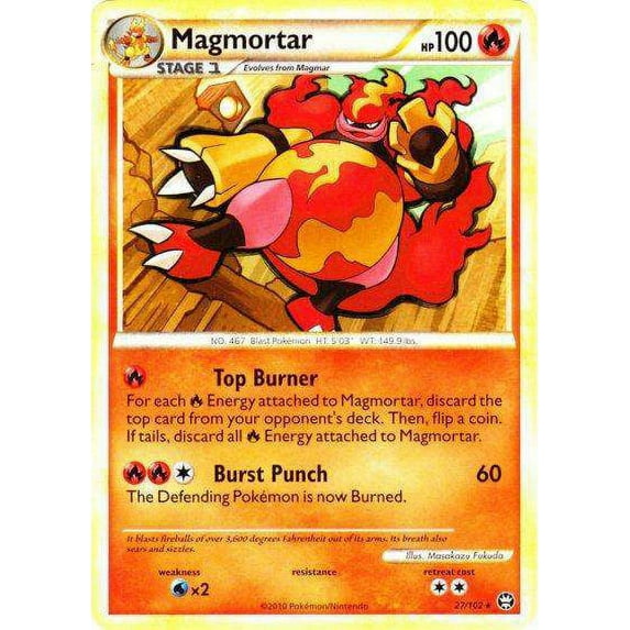 Pokemon Triumphant Rare Magmortar #27