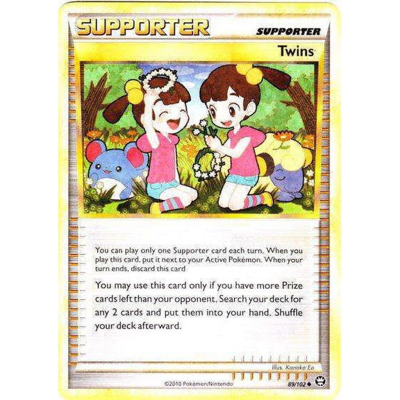 Pokemon Triumphant Uncommon Twins #89