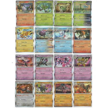Pokemon Twilight Masquerade – Complete Holo Rare Card Set - x16