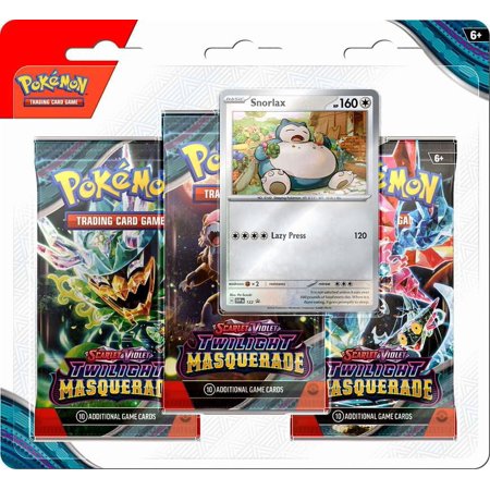 Pokemon Twilight Masquerade Snorlax Special Edition (3 Booster Packs & 1 Foil Promo Card)