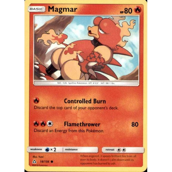 Pokemon Ultra Prism Magmar #18