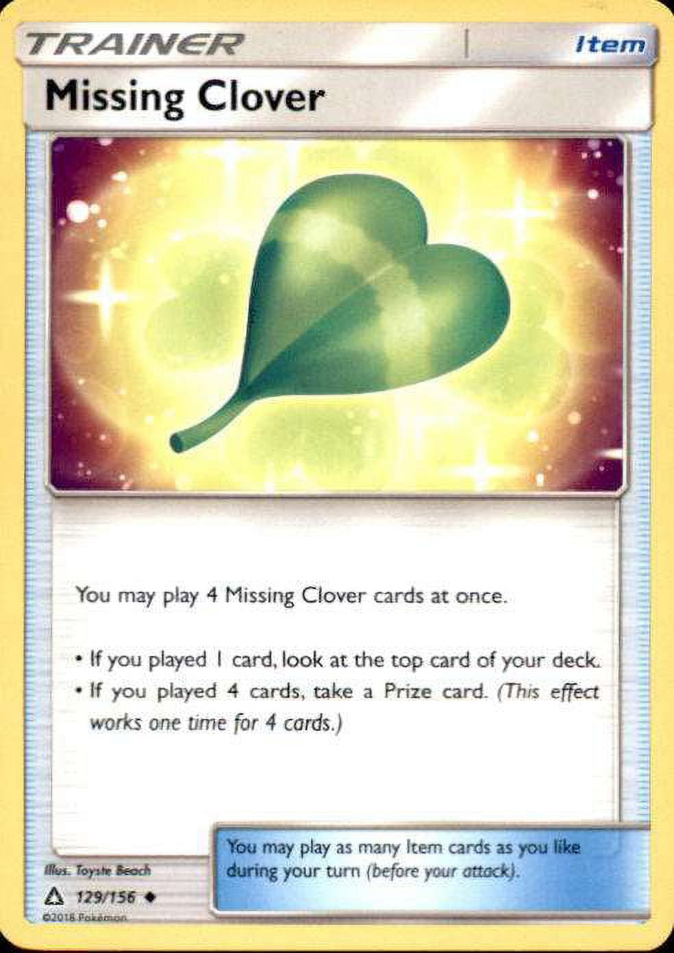 Pokemon Ultra Prism Missing Clover #129 - Walmart.com