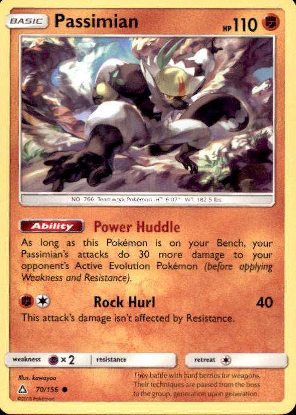 Pokemon Ultra Prism Passimian #70 - Walmart.com