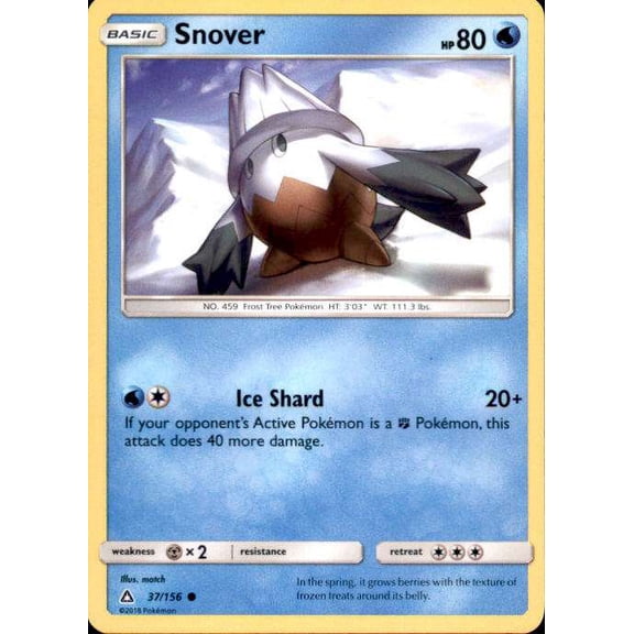 Pokemon Ultra Prism Snover #37