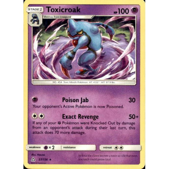 Pokemon Ultra Prism Toxicroak #57