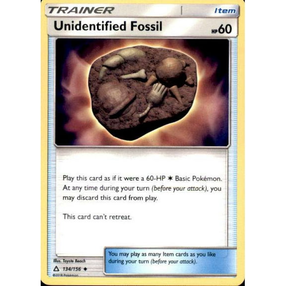 Pokemon Ultra Prism Unidentified Fossil #134