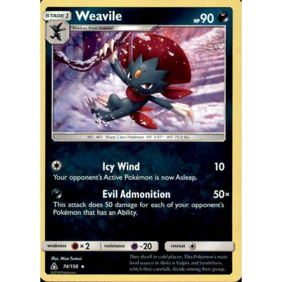 Pokemon Ultra Prism Weavile #74