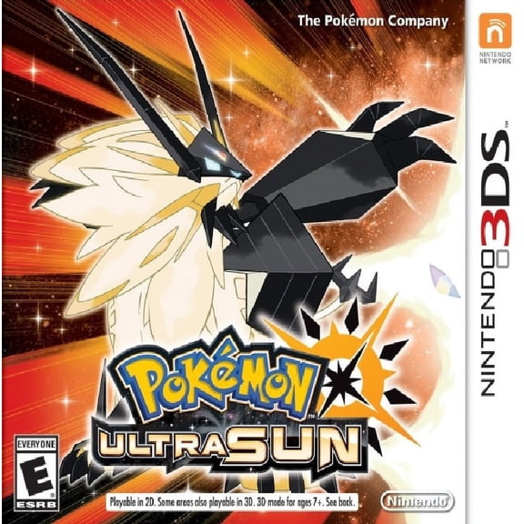 Restored Pokemon Ultra Sun, by Physical/Nintendo 3DS, Role-Playing Game, Parental Controls, 1 Player
