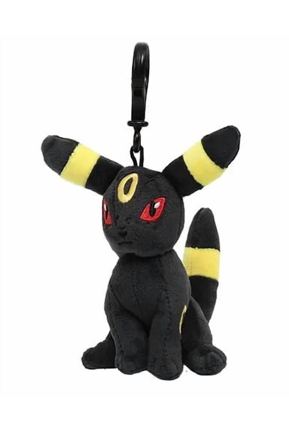 Pokemon Umbreon Plush Keychain Plush Clip Backpack Clip, 1 count 5" tall