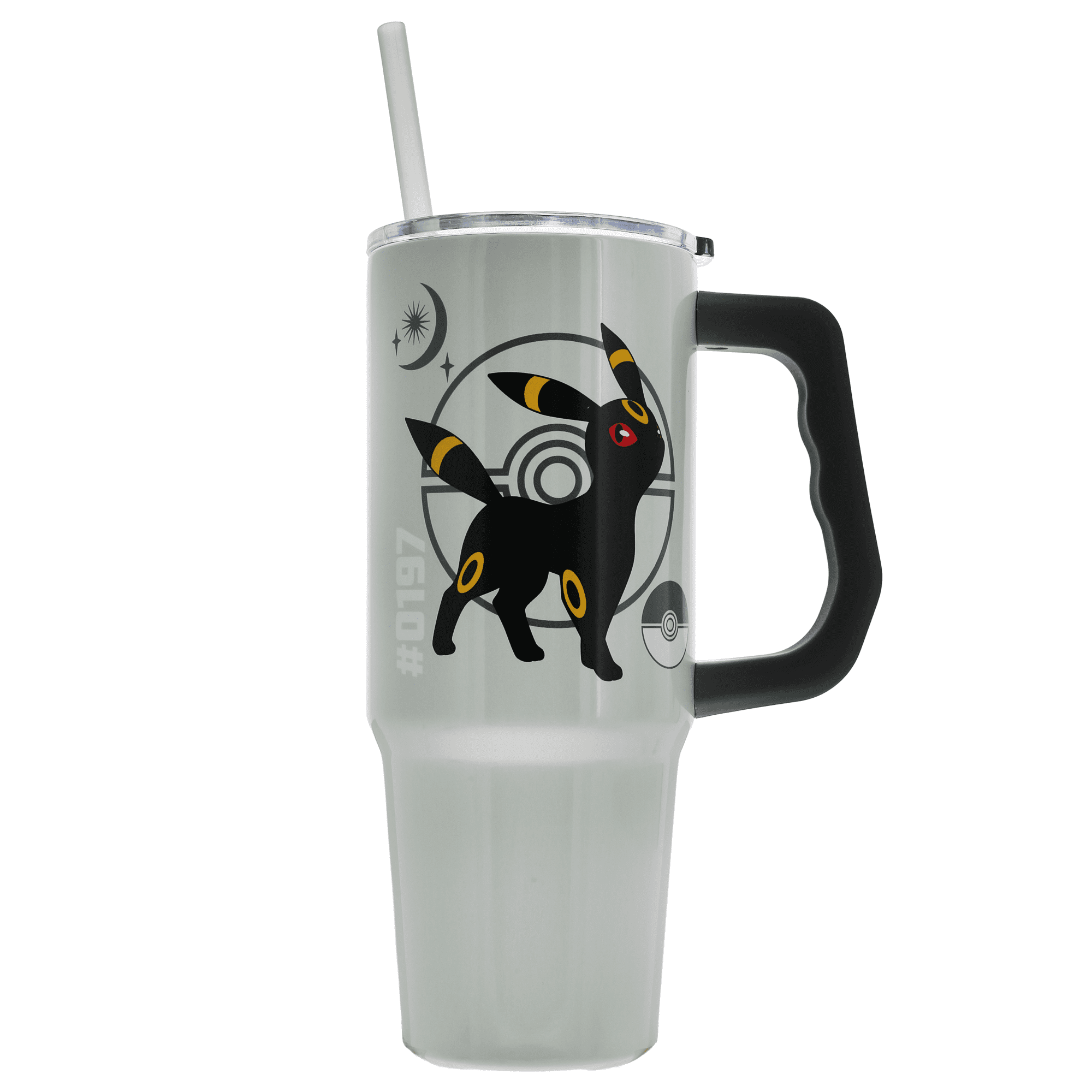 Pokemon Umbreon & Type 30oz Stainless Steel Tumbler with Handle and Straw