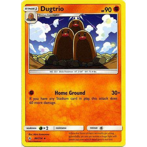 Pokemon Unbroken Bonds Dugtrio #86