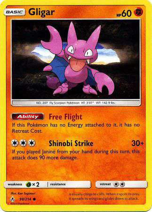 gligar pokemon card Pokemon - Mega Evolution - Inferno X - Gligar main image 1