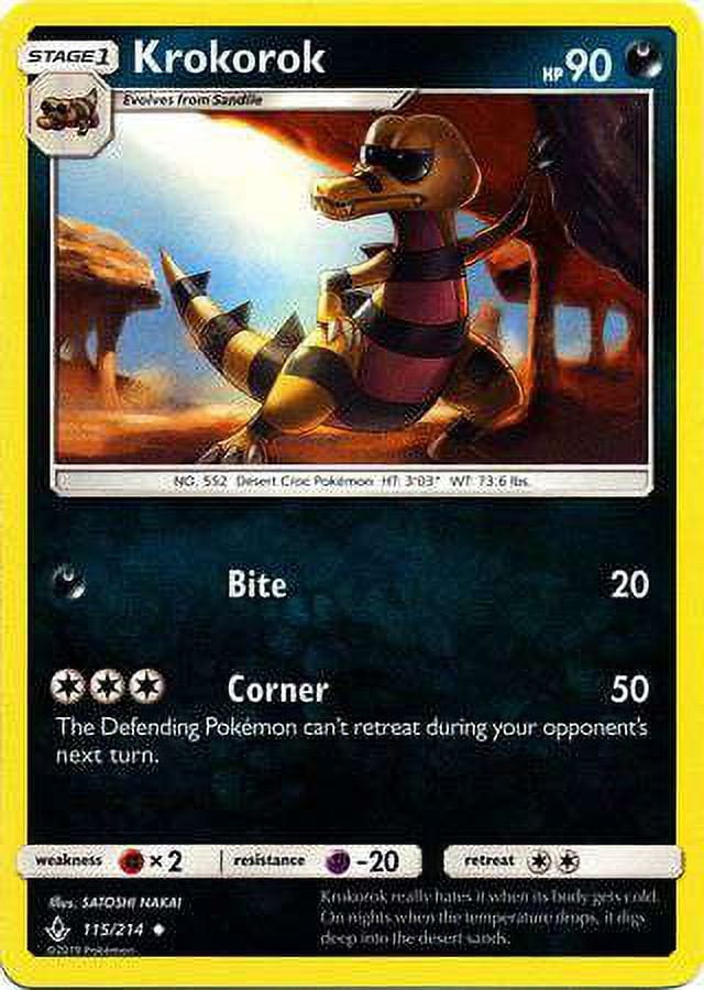 Pokemon Unbroken Bonds Krokorok #115 - Walmart.com Pokemon Unbroken Bonds Krokorok #115 - Walmart.com