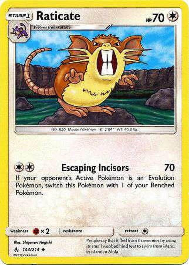 pokemon card raticate 108/098}Team Rocket's Pokmon Hit Points60 HP Form Pokemon Gym Heroes Uncommon Lt.
