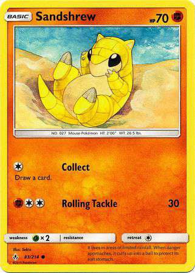 Pokemon Unbroken Bonds Sandshrew #83 - Walmart.com