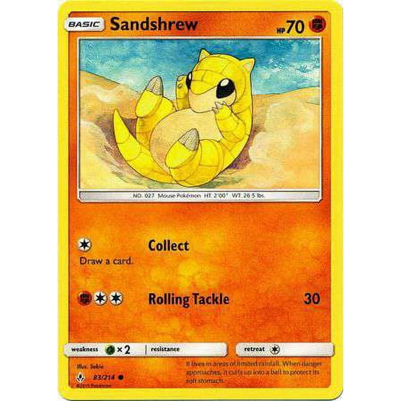 Pokemon Unbroken Bonds Sandshrew #83