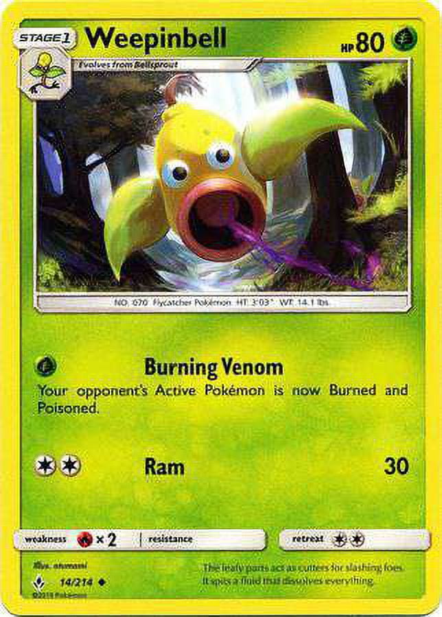Pokemon Unbroken Bonds Weepinbell #14 - Walmart.com