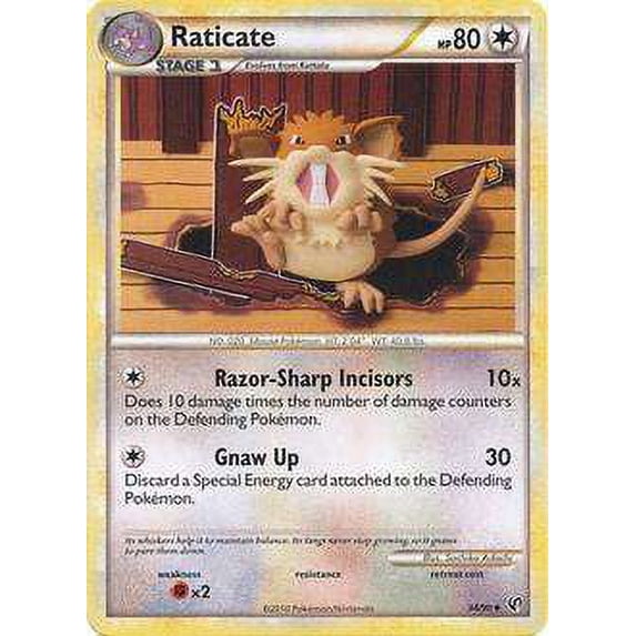 Pokemon Undaunted Uncommon Raticate #34
