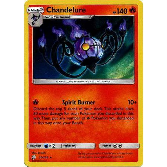 Pokemon Unified Minds Chandelure #30
