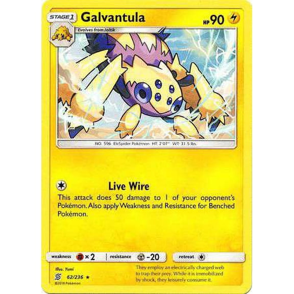 Pokemon Unified Minds Galvantula #62