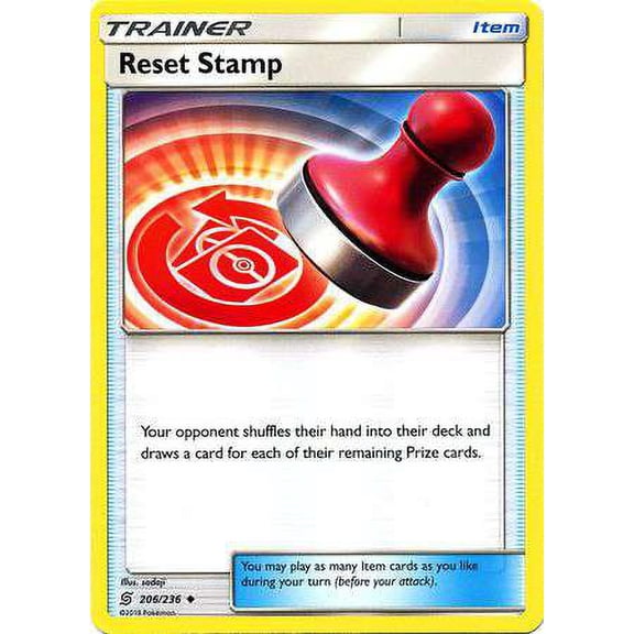 Pokemon Unified Minds Reset Stamp #206