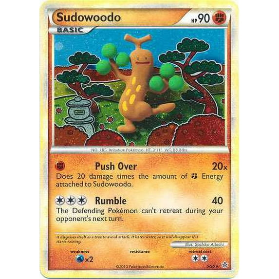 Pokemon Unleashed Rare Holo Sudowoodo #9