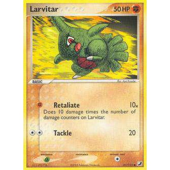 Pokemon Unseen Forces Common Larvitar #61