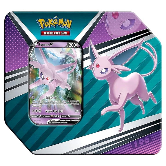 Pokemon V Heroes Espeon Tin Set (5 Booster Packs & Foil Card)