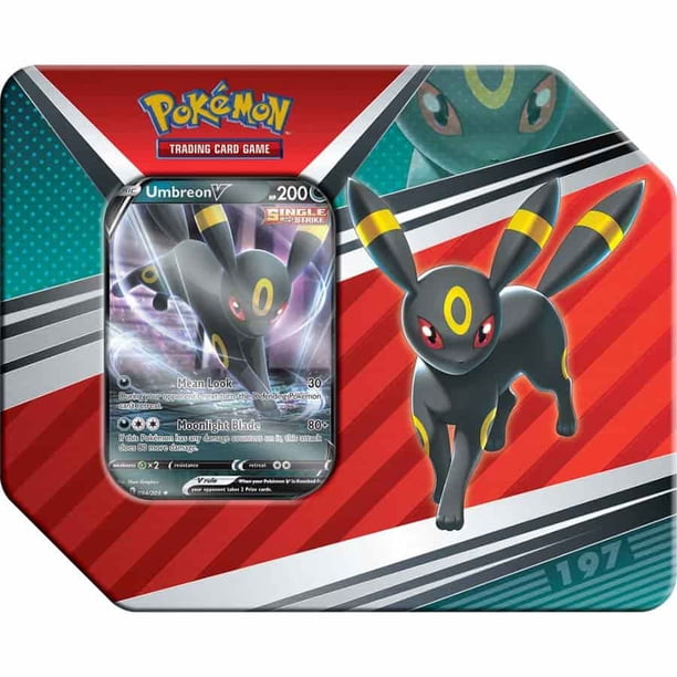 Pok√©mon, V Heroes Umbreon Tin Set, 5 Booster Packs, Foil Card