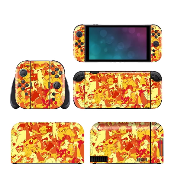 Pokemon Vinyl Skin Compatible with Nintendo Switch 2 | Dockable Protective Cover | Vinyl Wrap Decal Cover | Easy Installation | Bubble-Free